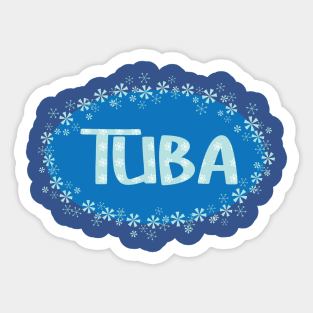 Winter Tuba Sticker